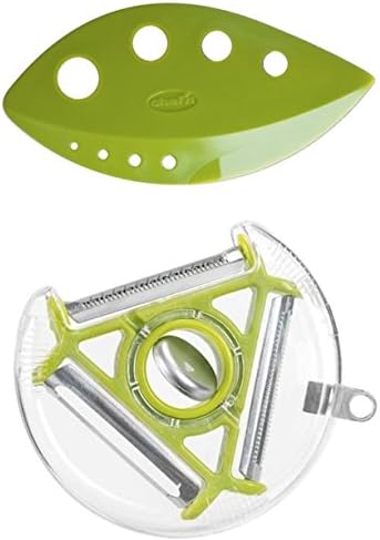 Stripper kitchen Tool Vegetable Collard Greens and Herb Stripper and Multifunctional Fruits Vegetables Rotary Peeler Slicer Triple Blade 3in 1