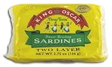 King Oscar Sardines, Brisling, Tiny Tots in Oli (Pack of 3)