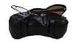 Cowhide Napa Leather dual sided Eyeglass / Sunglass Case, Black