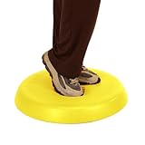 CanDo Aerobic Pad, Yellow, 20 Inch Diameter