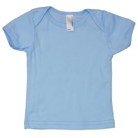 American Apparel 4000 Infant Baby Rib Short Sleeve Lap T