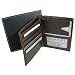 BROWN BUXTON LEATHER MEN'S CREDIT CARD FOLIO WALLET Image