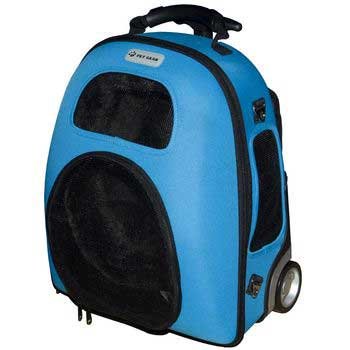Pet Gear IGo2 Weekender Roller Backpack Dog Carrier- Ocean Blue