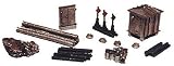 RAILROAD YARD DETAIL SET - RAILWAY EXPRESS MINIATURES N SCALE MODEL TRAIN ACCESSORIES 2141