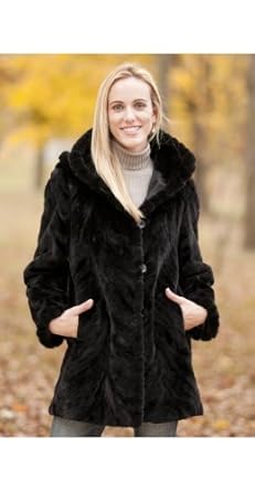 Women's Cadence Reversible Sheared Mink Fur Coat