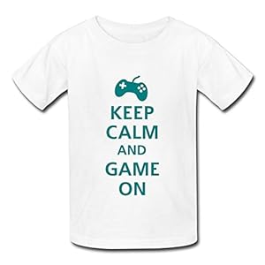 Geek 100% Cotton Keep Calm Game Kids T-Shirt