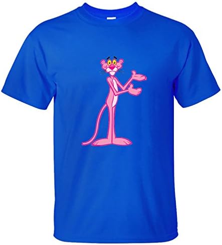 TKAT Men's The Pink Panther Comedy Films Character T Shirt blue XXL