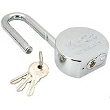 Steel Padlock & 3 Keys Storage Shed Security Lock 5"
