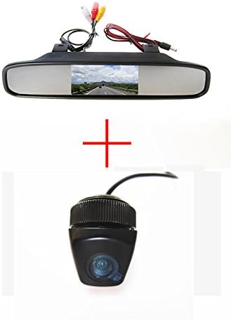CCD Color Waterproof High Definition Car Rear View Reverse Parking Safety Apply to BMW X1 X3 X5 X6 with 4.3 Inch Color LCD TFT Rear View Reverse Mirror Car Backup Monitor