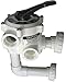 Sta-Rite 18201-0200 ABS 6-Position Multiport Valve, 2 Inch Valve Port with Piping, Union Connection Design