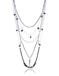 Steve Madden Pave Spike Multi-Row Necklace, 21"