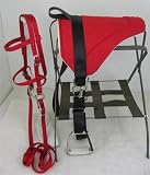 Minniature Horse - Sm Pony English Bareback Saddle Pad Set -Red