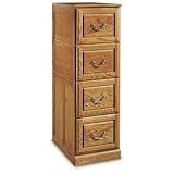 Haugen Dakota Deluxe 4-Drawer Vertical Filing Cabinet - 8224/BRASS - AUTUMN 30
