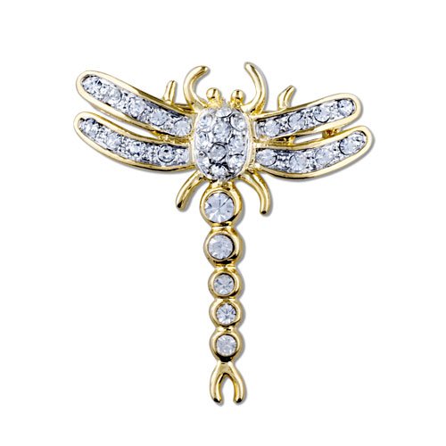 Gold Dragonfly Brooch