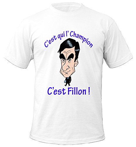 K-d - Tee Shirt C'est Qui L'champion... C'est Fillon