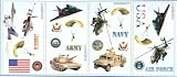 Armed Forces RoomMates Peel and Stick Wall Stickers