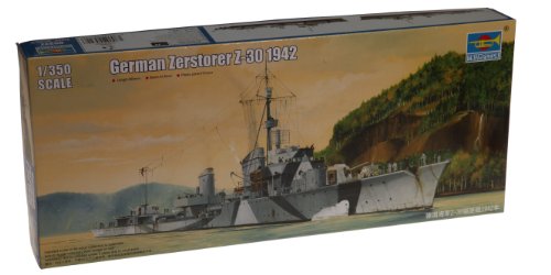 Trumpeter 1/350 Scale German Zerstorer Z30 Destroyer (1942)-image