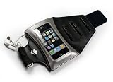 E-volve Fast Forward sports armband for MP3 players & phones (large) compatible with iphone / touch / HTC / Blackberry / Nokia / Sony ericsson / Samsung - including visa card / key pouch - black/silver