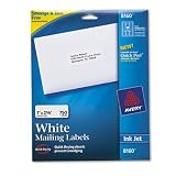 AVERY-DENNISON / White ink jet mailing labels, 1 x 2-5/8, 750 per pack / AVE8160 / Sold as 1 Pack / Mfr Part # 8160 \*/ White ink jet mailing labels, 1 x 2-5/8, 750 per pack