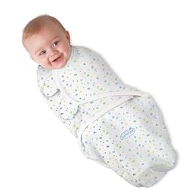 Summer Infant Swaddleme Cotton Knit, Blue SprinklesSummer Infant Swaddleme Cotton Knit