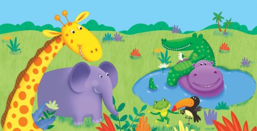 Jungle Buddies Plastic Table Cover