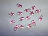 60 Pcs 3/4 Pink Mini Pacifiers Baby Shower Party Game Decoration Favors