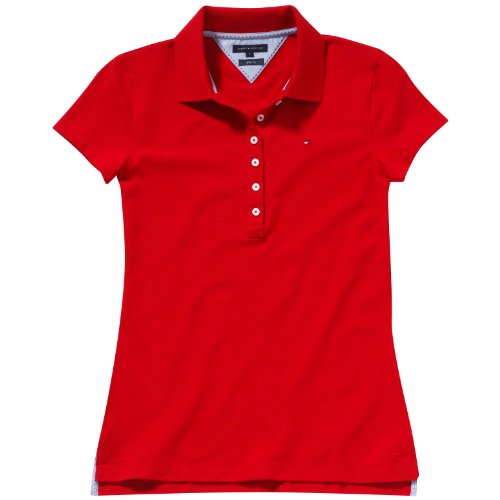 Womens Red Polo Shirt