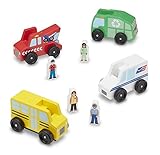 UPC 000772051842 product image for Melissa & Doug Community Vehicles Play Set - Classic Wooden Toy With 4 Vehicles  | upcitemdb.com