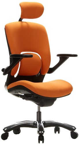 HJH Office/Buerostuhl24 652030 B&uuml;rostuhl / Drehstuhl Vapor Lux, orange