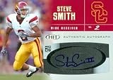 Steve Smith Autographed/Hand Signed football card (USC) 2007 SAGE HIT Rookie #A42