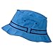 Striped Hat Band Fisherman Bucket Hat - Blue Navy