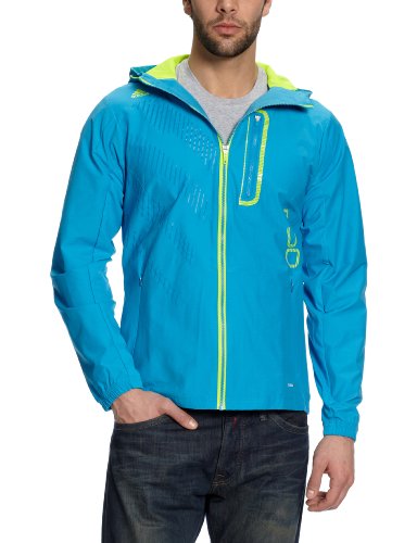 Adidas Herren Trainingsjacke F50 WOV, sharp blue f11/slime, L, V10437 Preisvergleich