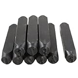 uxcell スチールスタンプパンチ　スチール番号パンチ　金属スタンピング8mm　0-8アラビア数字　9本入り