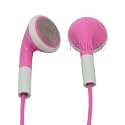 iPhone 4S/4/3GS/3G iPod touch対応 ステレオイヤホン リモートコントローラとマイク付 ピンク
