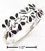 Sterling Silver Four Butterflies With Black Onyx Inlay Ring - Size 7.0