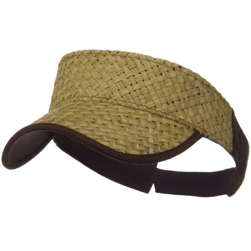 Straw Trucker Visor Natural OSFM Deanna A. Marquezings