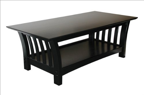 Elite 38-2066-050 Florenzia Coffee Table-Black Lacquer