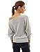 PattyBoutik Women's on / off one shoulder Semi-sheer Sweater
