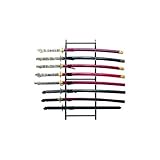 8 Sword Wall Display Stand, Black