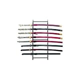8 Sword Wall Display Stand, Black