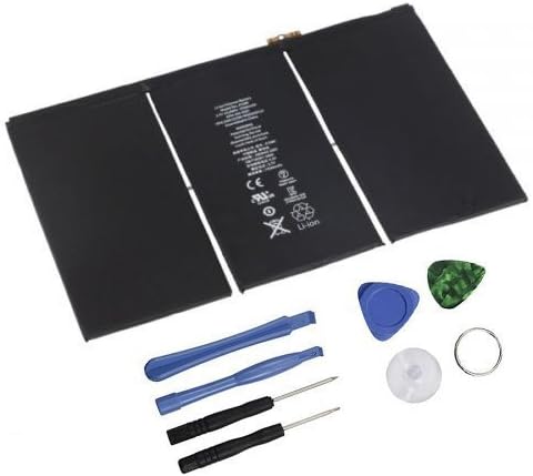 New 11560mAh Li-ion Internal Battery Replacement for iPad 4 4th A1458, A1459, A1460 with Free Repair Tools