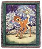 BAMBI Disney Movie Cotton THROW BLANKET Afghan New Gift