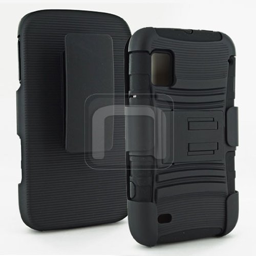 Holster Combo II with Holster Clip and Kick Stand for ZTE Warp N860 - Black