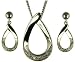 9ct White Gold 5 Point Diamond Loop Dropper Collection