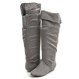 CutesyGirl Sixty02 Mid-Calf Boots Gray 8 Gray