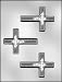 CK Products 4-Inch Cross with Flowers Chocolate Mold