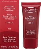 Clarins True Comfort Foundation Light Reflecting SPF 15 02 Pale Ivory
