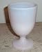 Fenton Martha Stewart By Mail Shell Pink Milk Glass Egg Goblet Pedestal Flower Vase