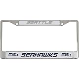 NFL Seattle Seahawks Chrome Licensed Plate Frame at Amazon.com