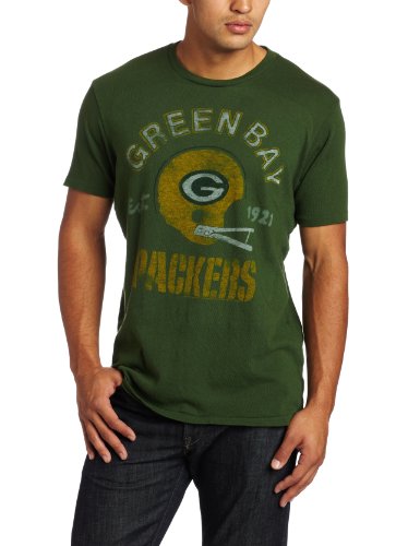 NFL Men's Green Bay Packers Heather Vintage Short Sleeve Crew (Hunter, Medium)